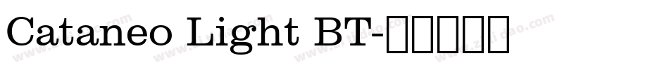 Cataneo Light BT字体转换